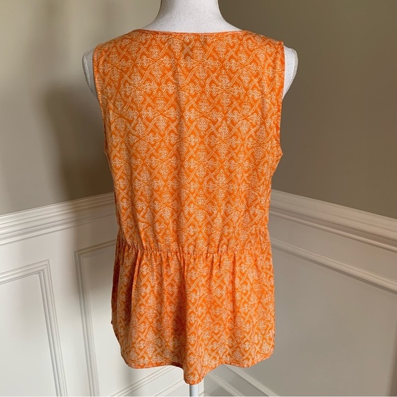 Banana Republic Orange Sleeveless Top Size Medium - Picture 6 of 6